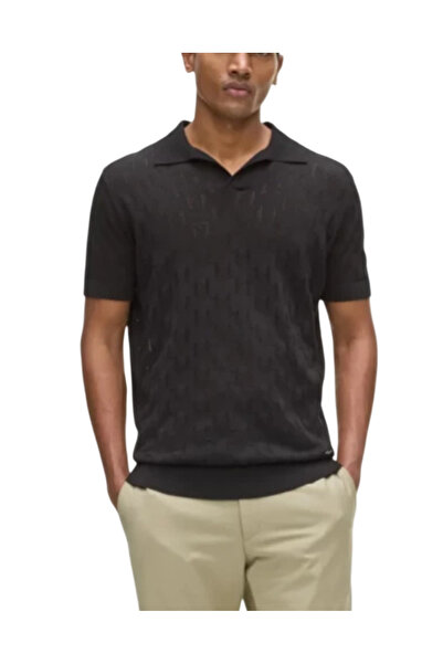 Karl Lagerfeld Ανδρικό Polo Μαύρο 655005 562301-990