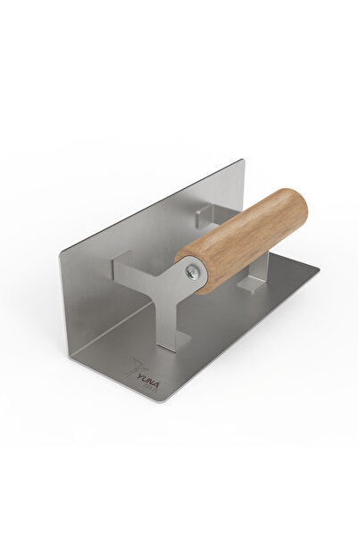 YUNA TOOLS Paslanmaz Çelik İç Köşe Malası 200(L)x75(W)x75(W) mm R0 - Ahşap Sap