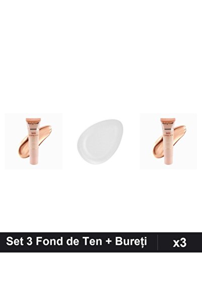 Makeup Set of 3 Skin Perfector Foundation Ruby Rose 02 + Professional Makeup ...