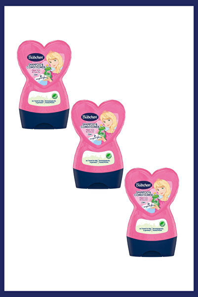 Bübchen Princess Rosalea 2’si 1 Arada Çocuk Şampuanı ve Saç Kremi 230 ML 3'lü...