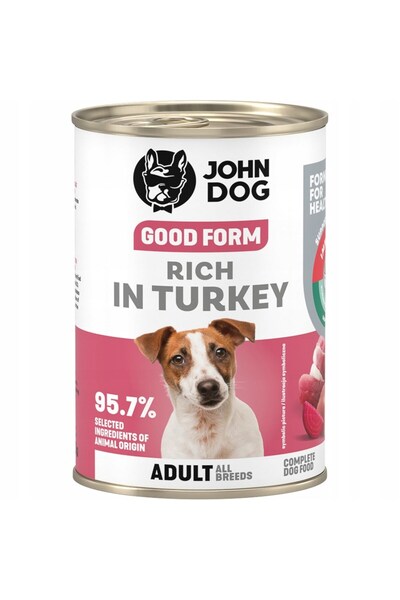 John Dog Hrană pentru curcani adulți, bună pentru sănătate, 400g