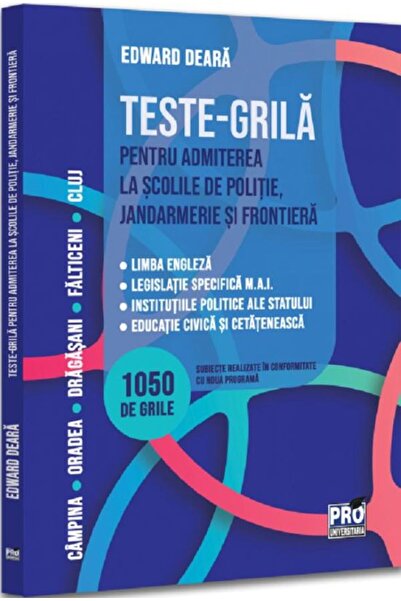 Pro Universitaria Teste multiple de selecție pentru admiterea la școlile de p...