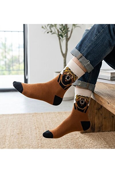 Çorap Kurdu Animal Patterned Colorful Unisex Socks