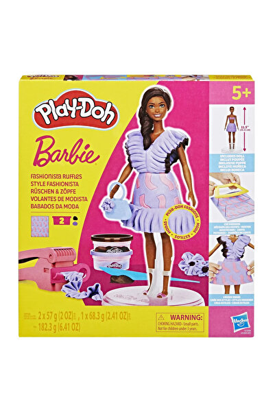 Play Doh BARBIE SET FASHIONISTA RUFFLES CLOTHING CREATION