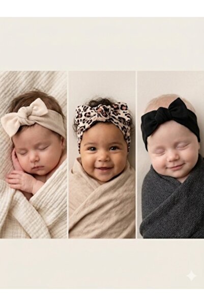 Baby Bakkal Σετ μπαντάνας για μωρά (3 τεμάχια) (Για μωρά από 0 έως 12 μηνών)