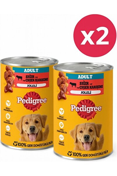 Pedigree Sığırlı Konserve Yaş Köpek Maması 400 G 2 Adet -TY5606593