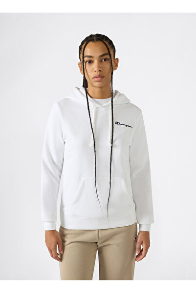 Champion 118404-WW001 Hooded Sweatshirt Beyaz Kadın Sweatshirt