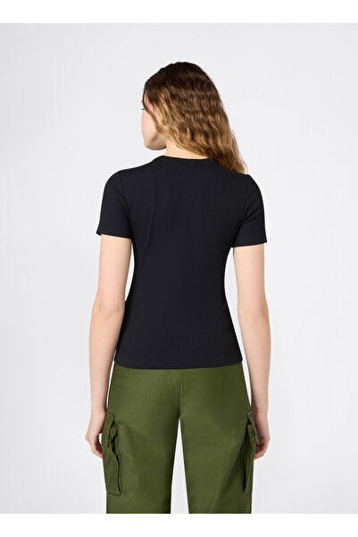 Champion 118766-KK001 SS Tee Siyah Kadın T-Shirt