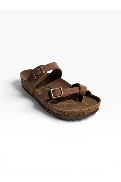 solariz Women's Flip-Flops with Double Buckle, Comfortable Anatomical Sole Sl...