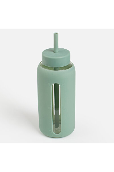 Zumzeria Sticlă verde mentă cu înveliș de silicon, 800ml