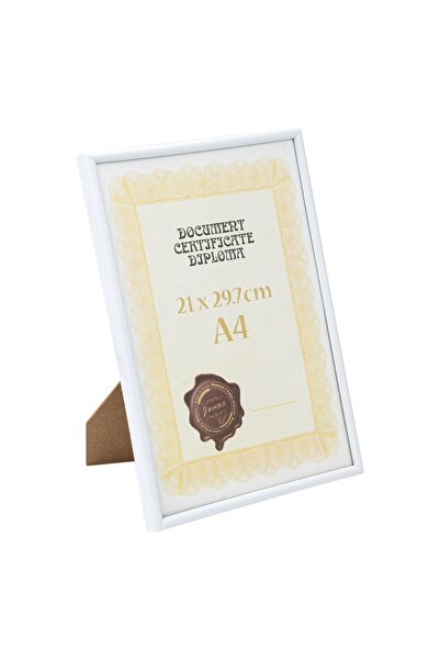 Zumzeria Ramă foto A4 din plastic alb 21x29.7cm