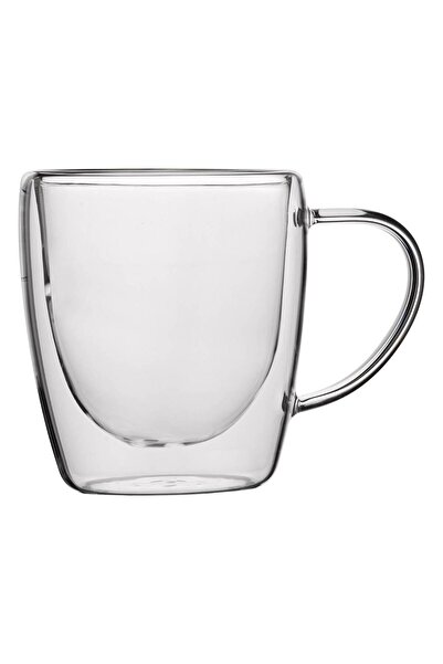 Zumzeria Transparent Glass Mug with Double Wall 330ml