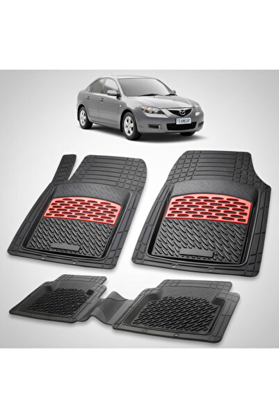 TEAMCAR Covorașe compatibile pentru Mazda 3 BK Sedan Facelift 2006-2009 |   Roșu