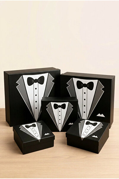 CREAPACK Damat Kolisi, Damat Hediye Kutusu, 5 li Set, Damat Bohçası, Damat Ba...
