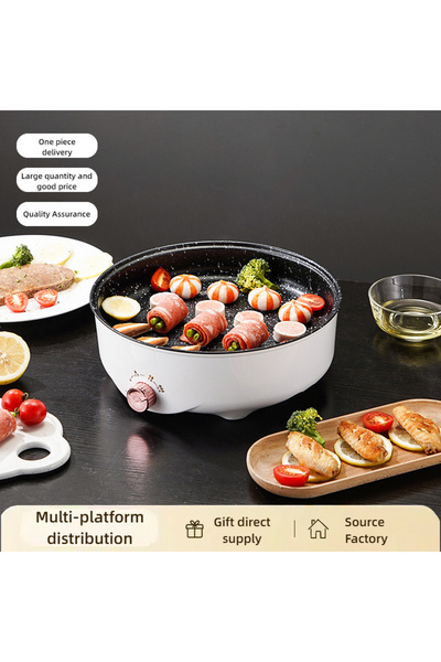 Sumkyle 26cm Electric Cooking Pot, Antisticking Multi Function 3 Temp Modes C...