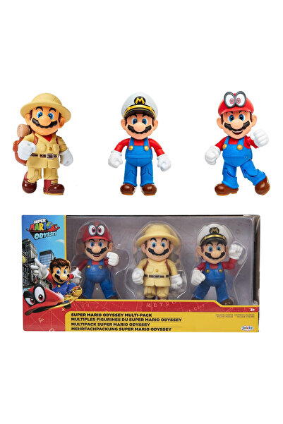 Super mario Nintendo Odyssey Set 3'lü Paket 10 cm