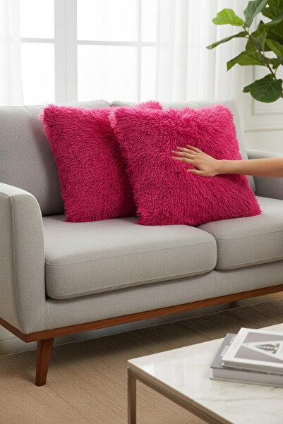 Pimula home غطاء وسادة من القطن المنتفخ، طقم من قطعتين، مقاس 43x43 سم، غطاء و...