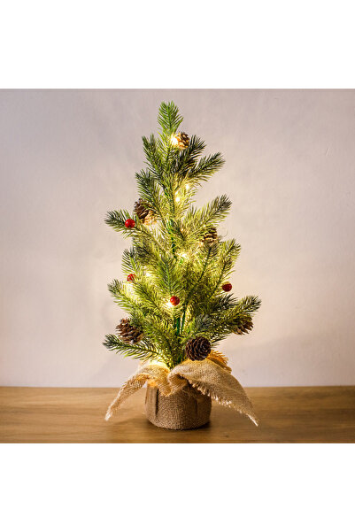 Zumzeria Brad de Crăciun decorativ cu 40 de lumini LED - 40cm