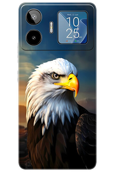 General Mobile GM 26 PRO 5G (G903) Uyumlu Kılıf Desen Baskılı Silikon Kartal ...