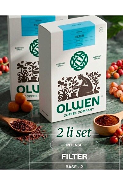 Olwen Coffee Öğütülmüş ve Demlemeye Hazır Filtre Kahve - 250 gr 2'li Set Base...
