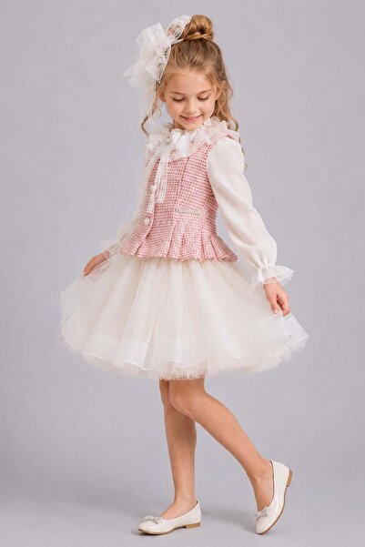 Riccotarz Girl's Spanish Shirt with Ruffle Collar and Lace Embroidery, Chanel...