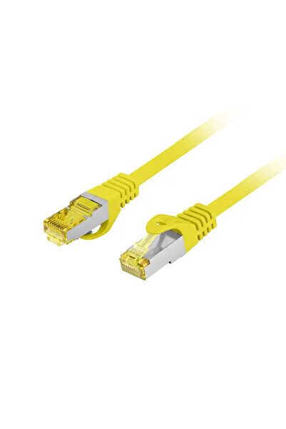 Lanberg Cablu patch Cat.6A S/FTP LSZH CU 1m Galben Testat Fluke