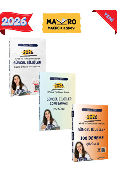 Makro Kitabevi Yayınları Dizgi Kitap 2026 Baskı KPSS ve Tüm Kurum Sınavları G...