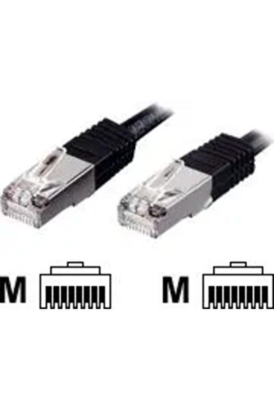 EQUIP Cablu patch crossover Cat. 5e, SF/UTP, 3m, negru (705912)