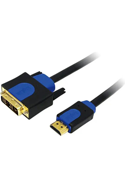 LogiLink Cablu HDMI - DVI-D 1.8m albastru (CHB3102)