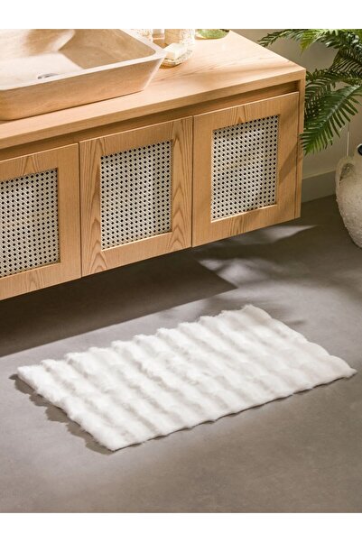 LC Waikiki LCW HOME Ekru Pelüş Banyo Paspası 50x80 Cm