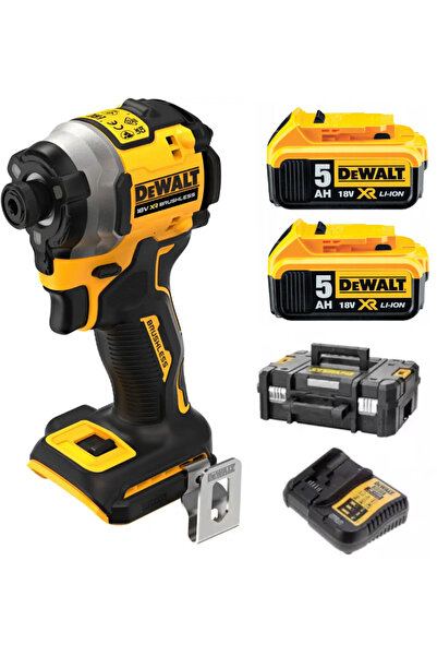 Dewalt DCF850P2T 18V 5.0AH Li-ion Kömürsüz Çift Akülü Darbeli Tornavida