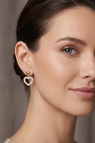House Of Glix Love No: 2 Heart Patterned Stylish Earrings