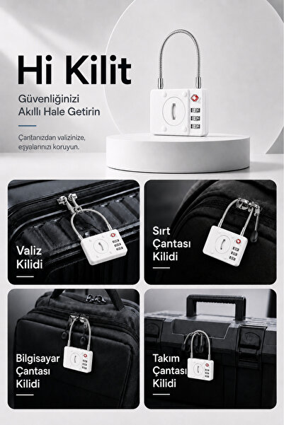 HBB-K Hi Kilit iOS Android Uyumlu Akıllı Valiz Kilidi