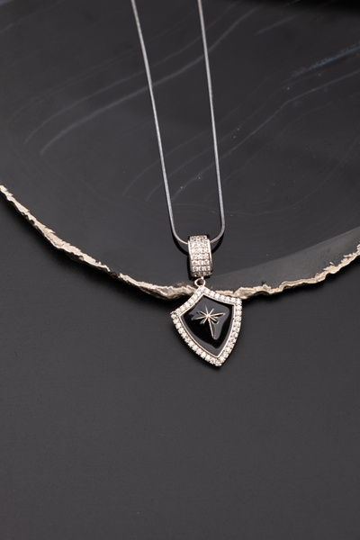 Serenite Collection Star Steel Necklace