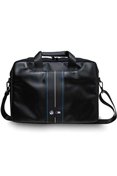 BMW BMCB15COMSCAKL Geantă de 15 " negru cu dungi albastre din carbon