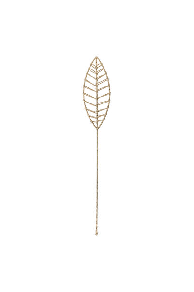 OEM Frunză decorativă metalică cu sfoară de hârtie 16x100cm