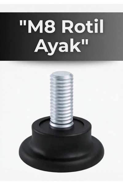 KarapolatYapı Rotil Ayak M8 Rotil Ayak 2.5cm