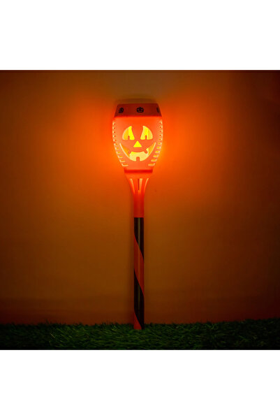 Zumzeria Felinar solar de Halloween tip baghetă, cu efect de flacără portocal...