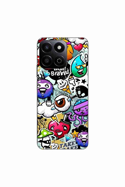 OEM Husa compatibila cu Honor 200 Smart Silicon Gel Tpu Model Pop Art Graffiti