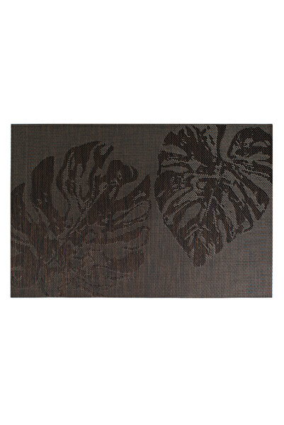 OEM Brown Plate Holder with Leaf Pattern 45x30cm