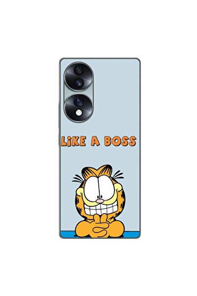 OEM Husa compatibila cu Honor 70 Silicon Gel Tpu Model Garfield Like A Boss