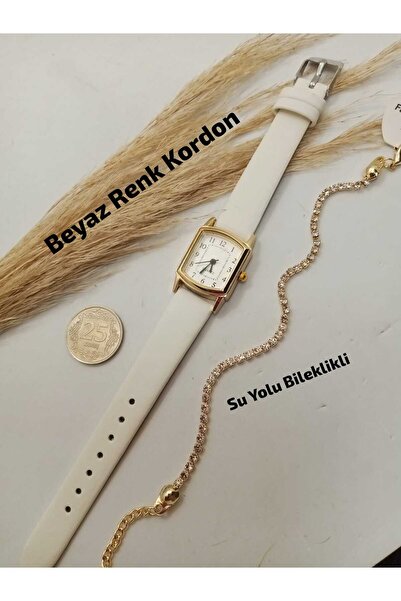 Brality New Season Vintage Design - White Color Strap - White Dial, Women's W...