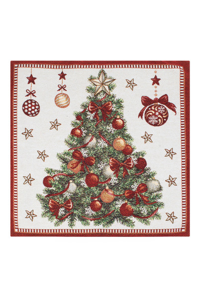 Zumzeria Christmas Decorative Pillowcase Embroidered Christmas Tree Model 40x...
