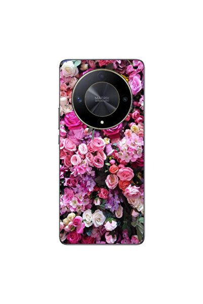 OEM Husa compatibila cu Honor Magic6 Lite Silicon Gel Tpu Model Trandafiri Roz