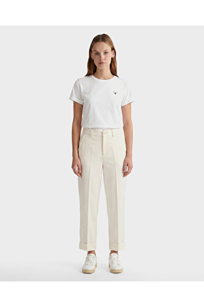 Gant Kadın Krem Regular Fit Pantolon