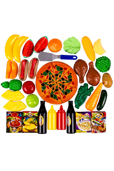 Zumzeria Set de joacă cu pizza - 50 de piese