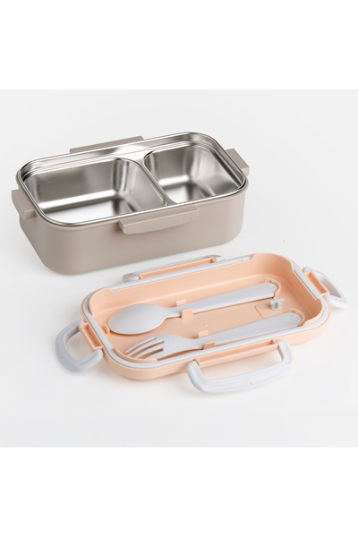 Zumzeria Stainless Steel Thermal Container with Fork & Spoon