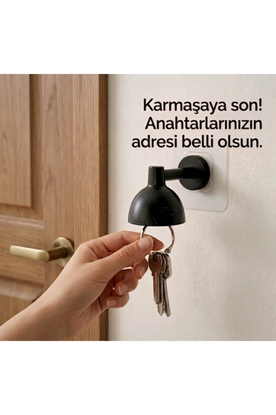 ÇEYZAL Lamba Görünümlü Manyetik Anahtarlık Askısı | Yapışkanlı Duvar Tipi Ana...