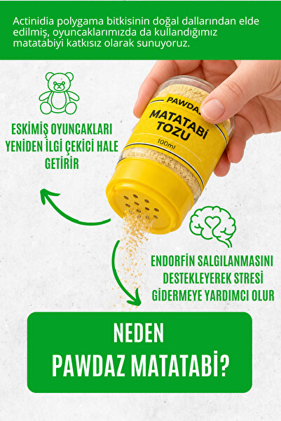 pawdaz Matatabi Tozu 100 ML - Öğütülmüş Matatabi Silvervine Ağacı