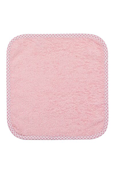 Zumzeria Prosop de bumbac roz în carouri pentru copii 30x30cm